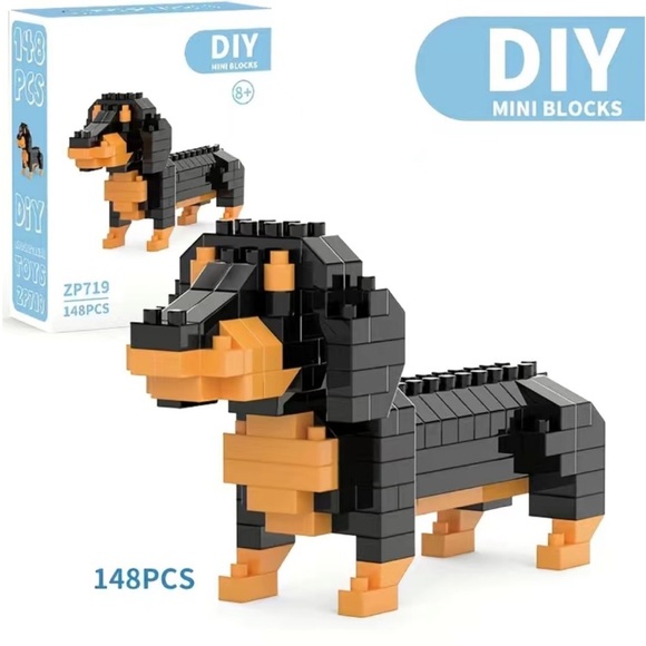 CC and Me Boutique Other - New Dachshund Mini Building Blocks Toy Set